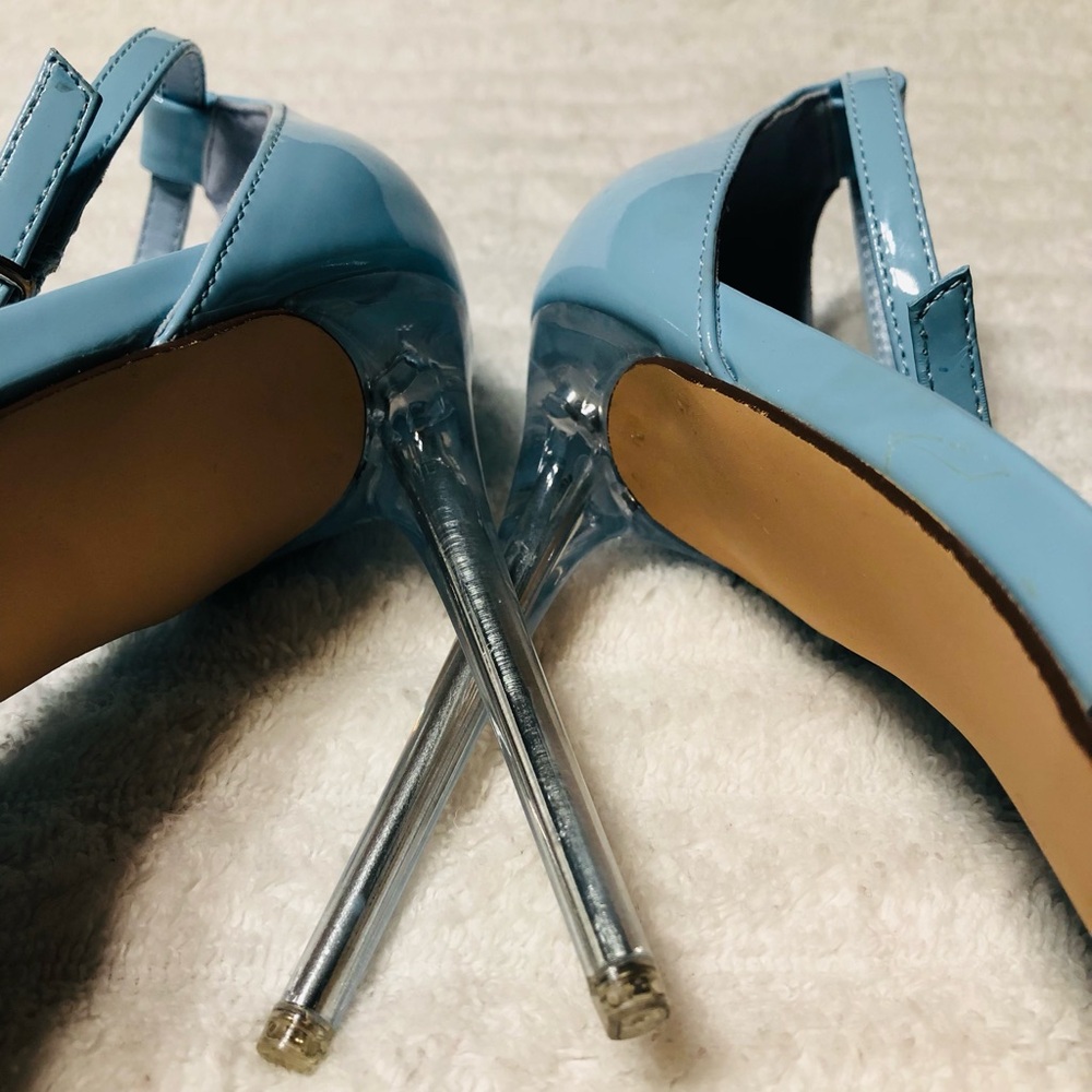 Steve Madden Alisha Pump/ light Blue Pointy Stiletto Heels. Size 8 - Picture 12 of 16